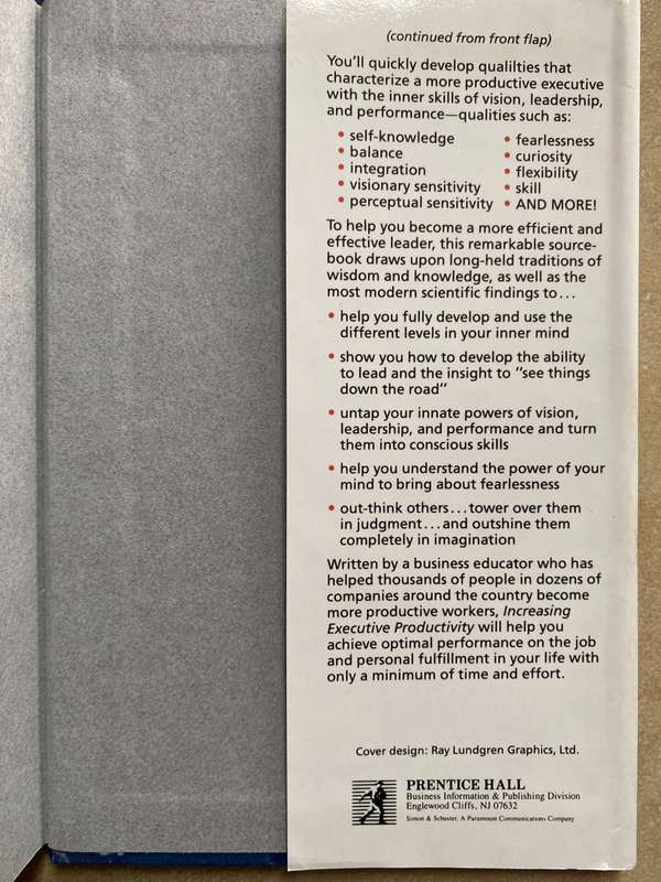 *SIGNED* INCREASING EXECUTIVE PRODUCTIVITY - PHIL NUERNBERGER