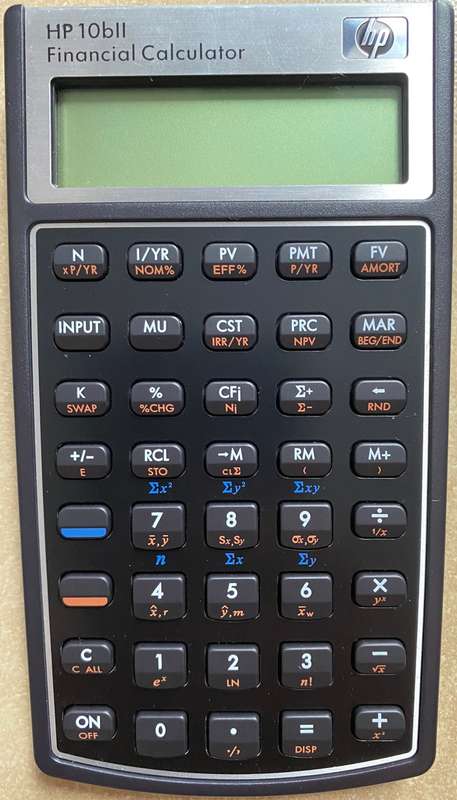 HP 10bII Financial Calculator