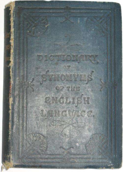DICTIONARY OF SYNONYMS OF THE ENGLISH LANGUAGE