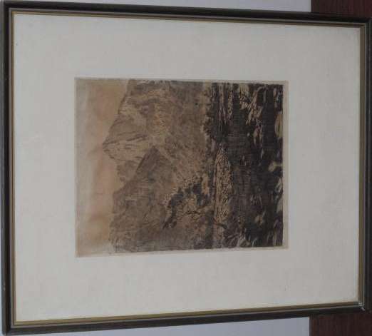 TINUS DE JONGH - Etching - Montagu Pass