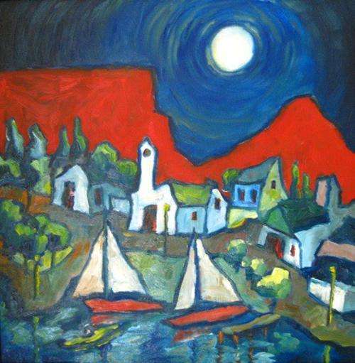 Table Mountain Red - Hein van der Merwe, SA Artist