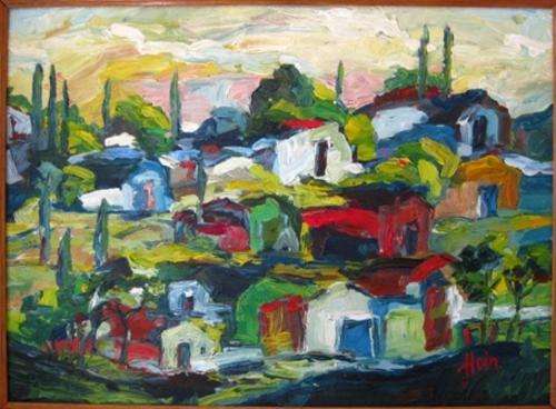 Impasto Landscape - Hein van der Merwe (SA Artist)