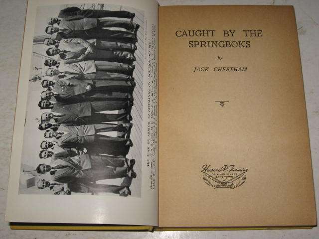 CAUGHT BY THE SPRINGBOKS BY JACK CHEETHAM *HALF PRICE OCTOBER CLEARANCE SALE*