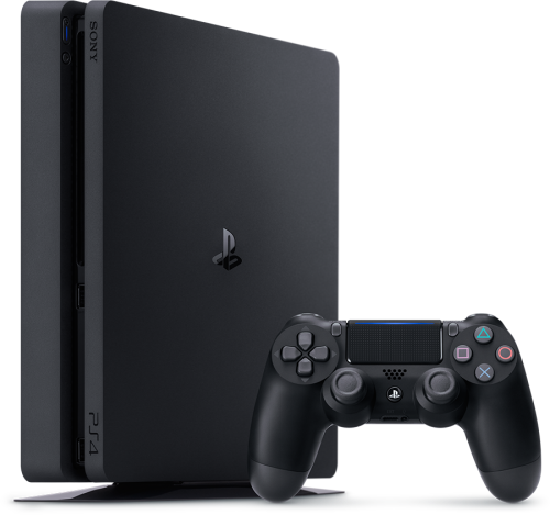 PLAYSTATION 4 SLIM 500GB + 6 games + 2 controllers