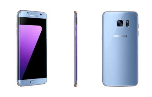 Samsung Galaxy S7 Edge - CORAL BLUE - CRACKED SCREEN