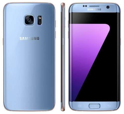 Samsung Galaxy S7 Edge - CORAL BLUE - CRACKED SCREEN