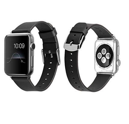 APPLE WATCH 38MM stainless steel with leather strap