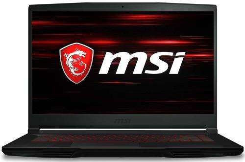 MSI GF63 GAMING LAPTOP - I5 8TH GEN, 256GB SSD, GTX 1050 GRAPHICS