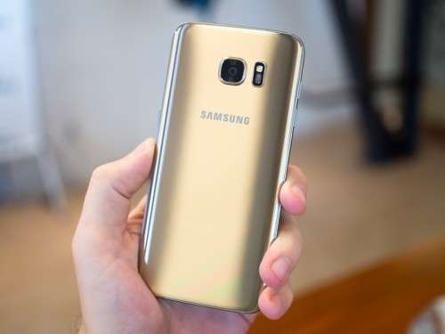 Samsung Galaxy S7 Edge - GOLD PLATINUM - CRACKED