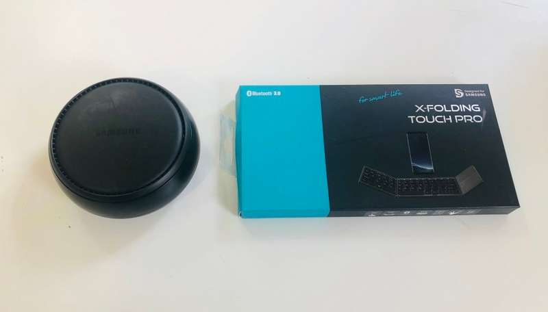 SAMSUNG DEX STATION WITH BLUETOOTH X-FOLDING KEYBOARD,