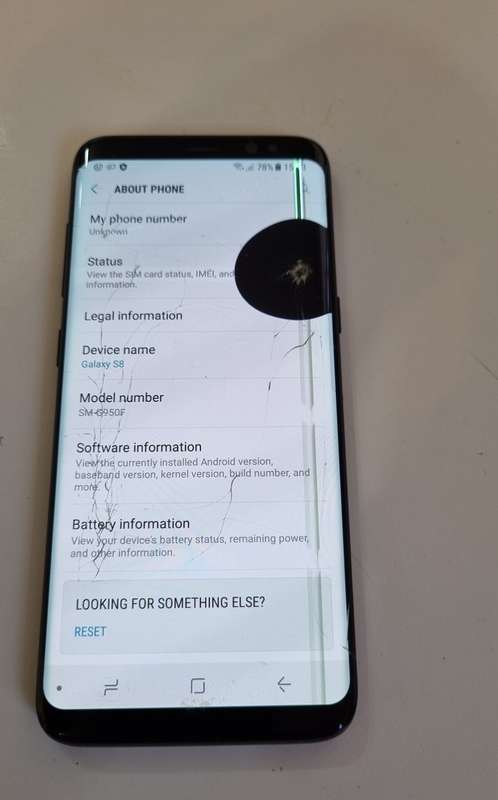 SAMSUNG S8 - 64GB - MIDNIGHT BLACK - please read description