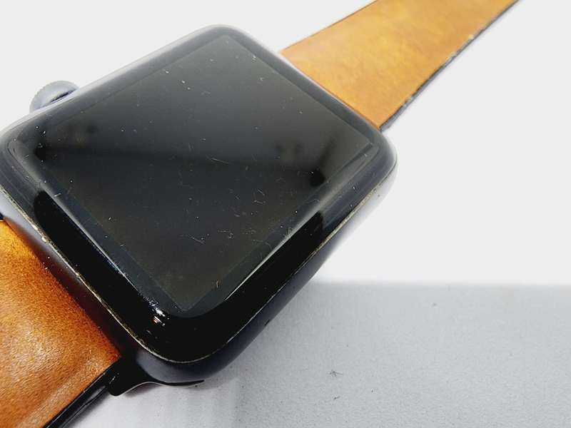 APPLE WATCH SERIES 2 - 42MM - WITH BROWN LEATHER STRAP