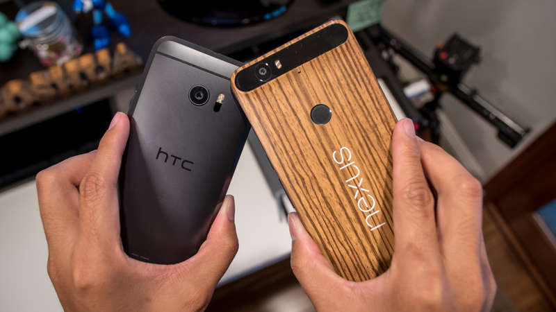 GOOGLE NEXUS 6P - 128GB - BLACK WITH WOODEN SKIN - BATTERY IS WEAK