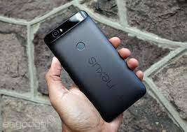 GOOGLE NEXUS 6P - 128GB - BLACK WITH WOODEN SKIN - BATTERY IS WEAK