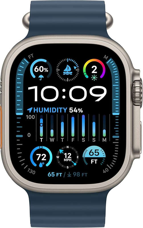 APPLE WATCH ULTRA 2 - 49MM - GPS + CELLULAR - TITANIUM WITH BLUE OCEAN BAND