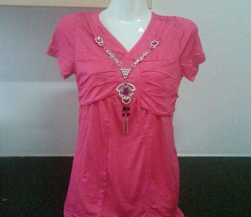 STUNNING PINK TOP + FREE BRACELET "AVAILABE IN XL & XXL SIZES"