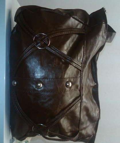 BISCAST LEATHER HANDBAGS IN BROWN