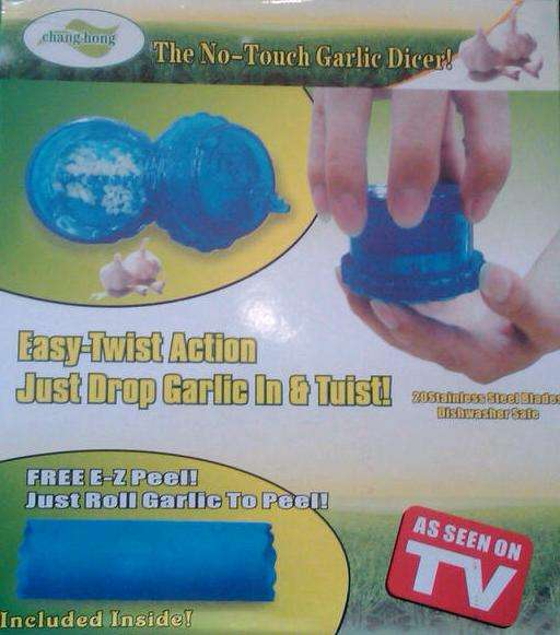 THE GARLIC TWIST "AS SEEN ON TV" + FREE E-Z PEEL