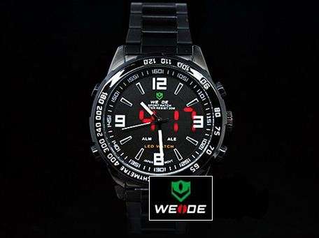 WEIDE ANALOG-DIGITAL LED DISPLAY SPORT WATCH.