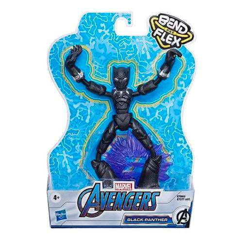 Marvel Avengers Bend and Flex Action Figure - Black Panther