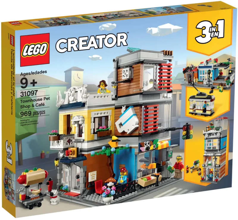 LEGO® Creator 3-in-1 Townhouse Pet Shop & Café (31097)