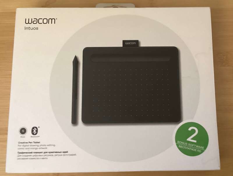 Wacom Intuos S Drawing Tablet with Bluetooth (Black)