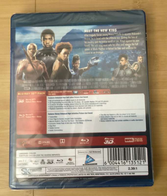 Black Panther 2D + 3D Blu-ray (Marvel Studios)