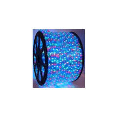 100 meter multicoloured rope light - Including 8 functions controller box