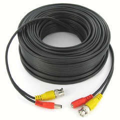 CCTV BLACK CAMERA CABLE - POWER & VIDEO 50m