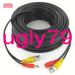 CCTV BLACK CAMERA CABLE - POWER & VIDEO 50m