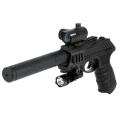 Gamo p-25 blowback tactical kit co2 powered air pistol