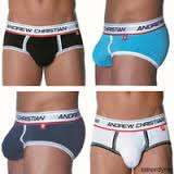 ANDREW CHRISTIAN BRIEFS , JOCKSTRAPS , TANGAS