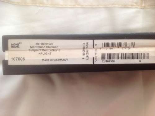 Mont Blank diamond LeGrand ballpoint pen