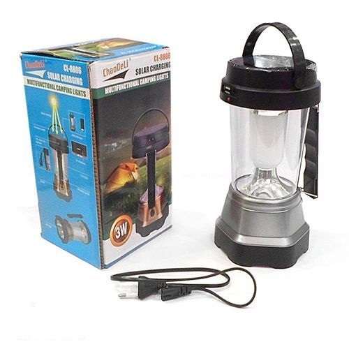 Solar rechargeable lantern and torch combination