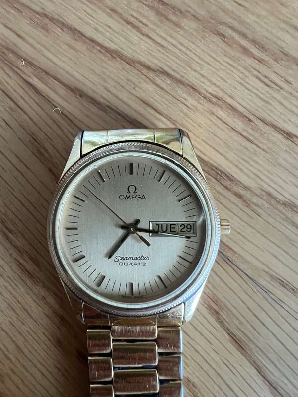 Omega Seamaster Calendar Day Date Gold 1437 Vintage Watch