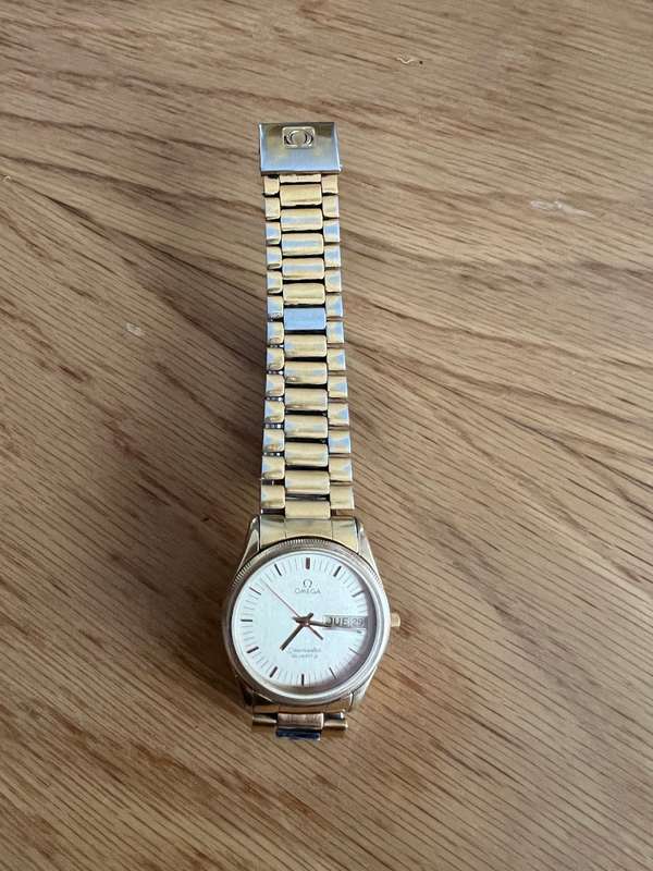 Omega Seamaster Calendar Day Date Gold 1437 Vintage Watch