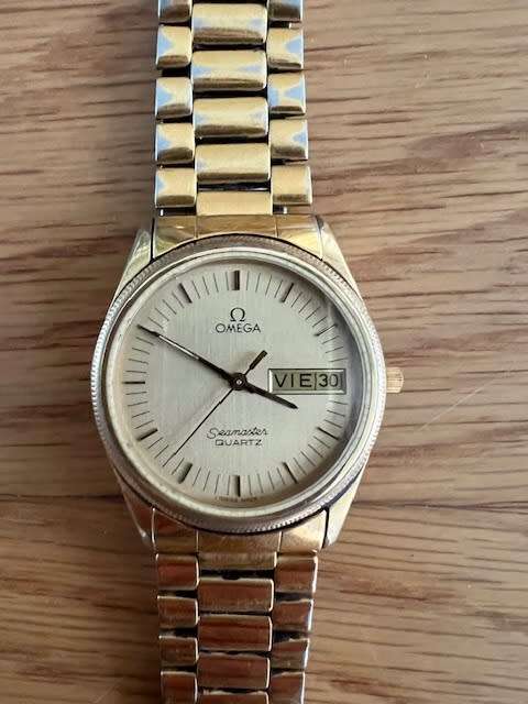 Omega Seamaster Calendar Day Date Gold 1437 Vintage Watch