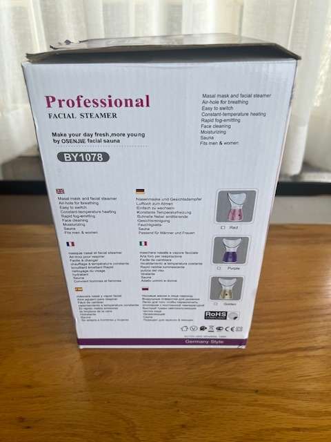 OSENJIE Professional Facial Steamer.  Model: BY1078