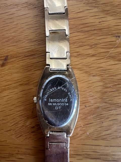 La Montre gold-plated watch