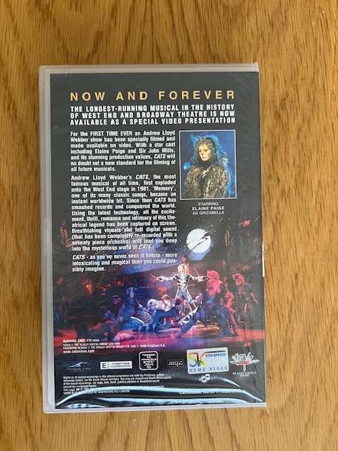 VHS: Cats The Musical - 1998