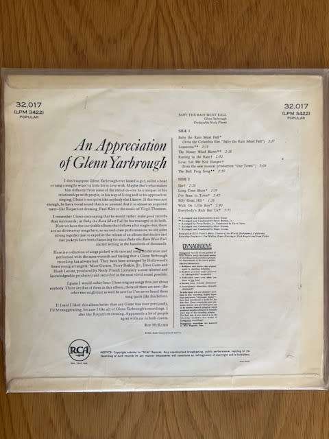 Record: 2 record special Glenn Yarbrough