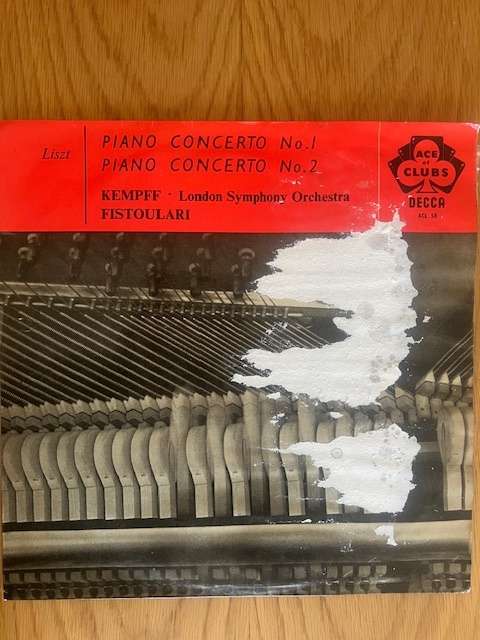Record: Piano Concerto Wilhelm Kempff with the London Symphony Orchestra
