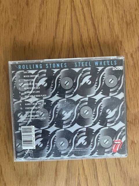 CD: Steel Wheels.  Rolling Stones. 1989