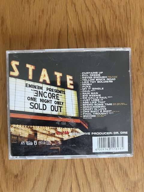 CD: ENCORE. Eminem. 2004