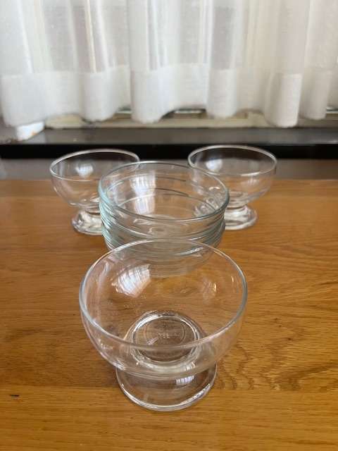 Set of multi-purpose glass bowls.  3 in the set