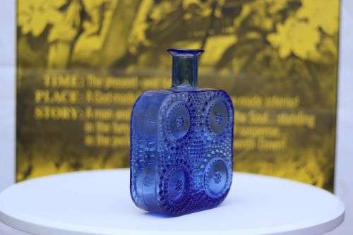Retro Mid Century Modernist 1960s Grapponia Glass Vase