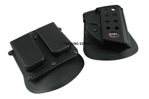 Fobus Colt 1911 style handgun and Double magazine Paddle Holster Combo