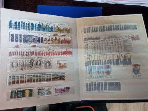 RSA - 2 Stock Albums with used RSA stamps