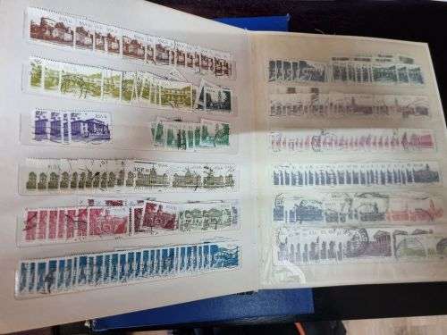 RSA - 2 Stock Albums with used RSA stamps