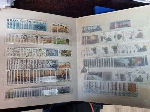 RSA - 2 Stock Albums with used RSA stamps